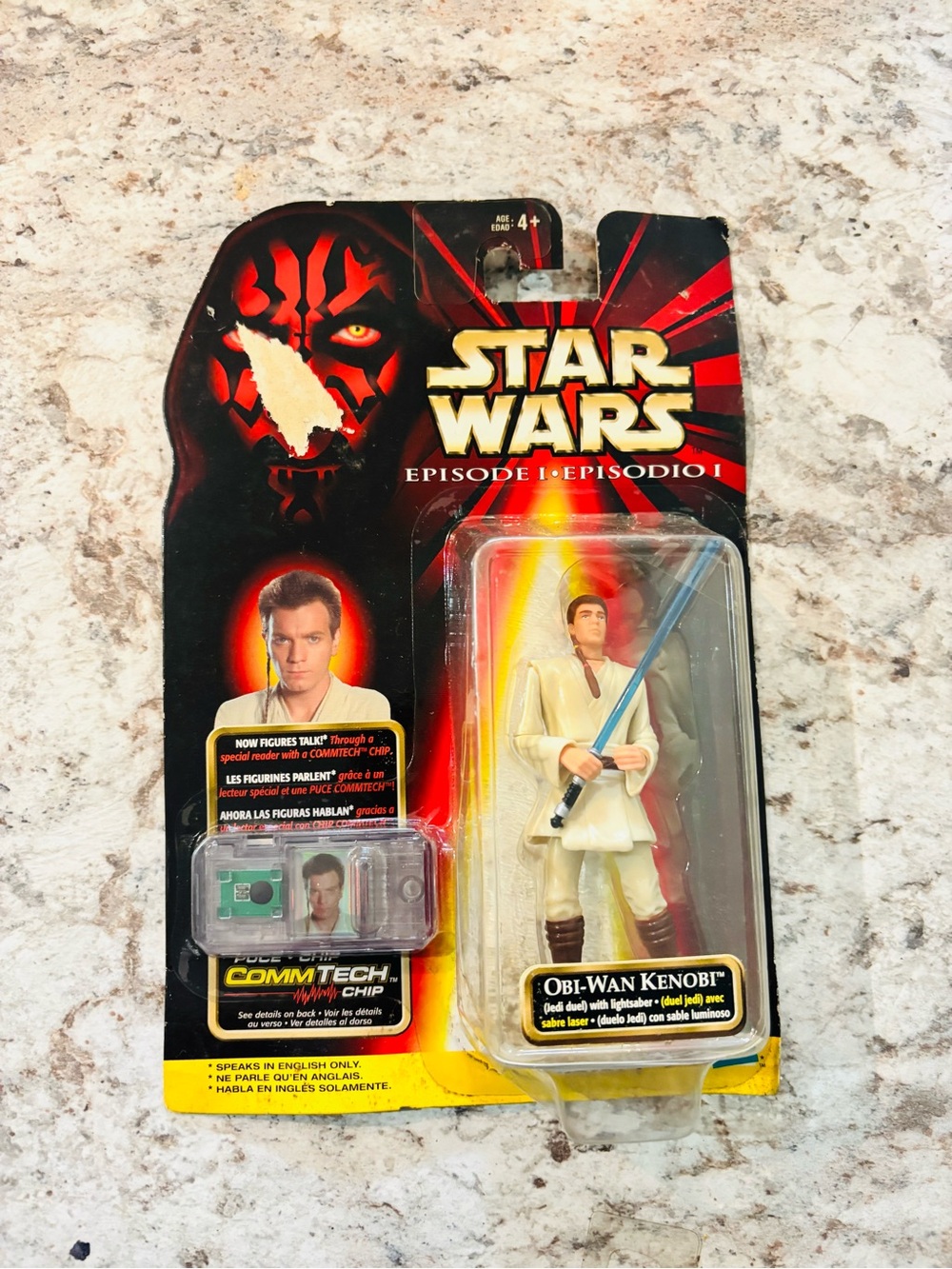 Vintage 1999 Star Wars Episode I Obi-Wan Kenobi Jedi Duel CommTech
